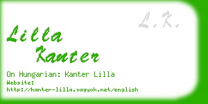 lilla kanter business card